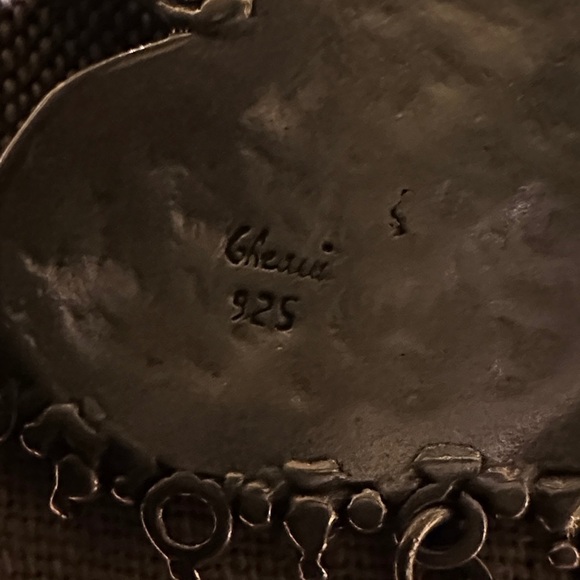 925 Sterling Silver Heart Chandelier Earrings - Picture 4 of 4